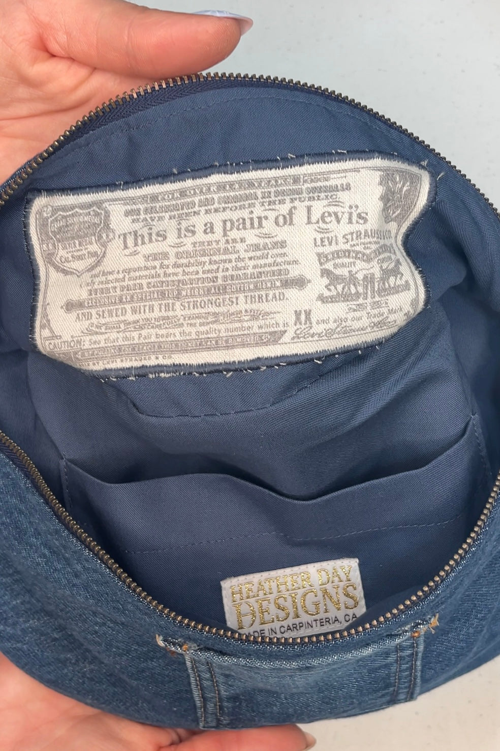 Levi Denim Crossbody Bag