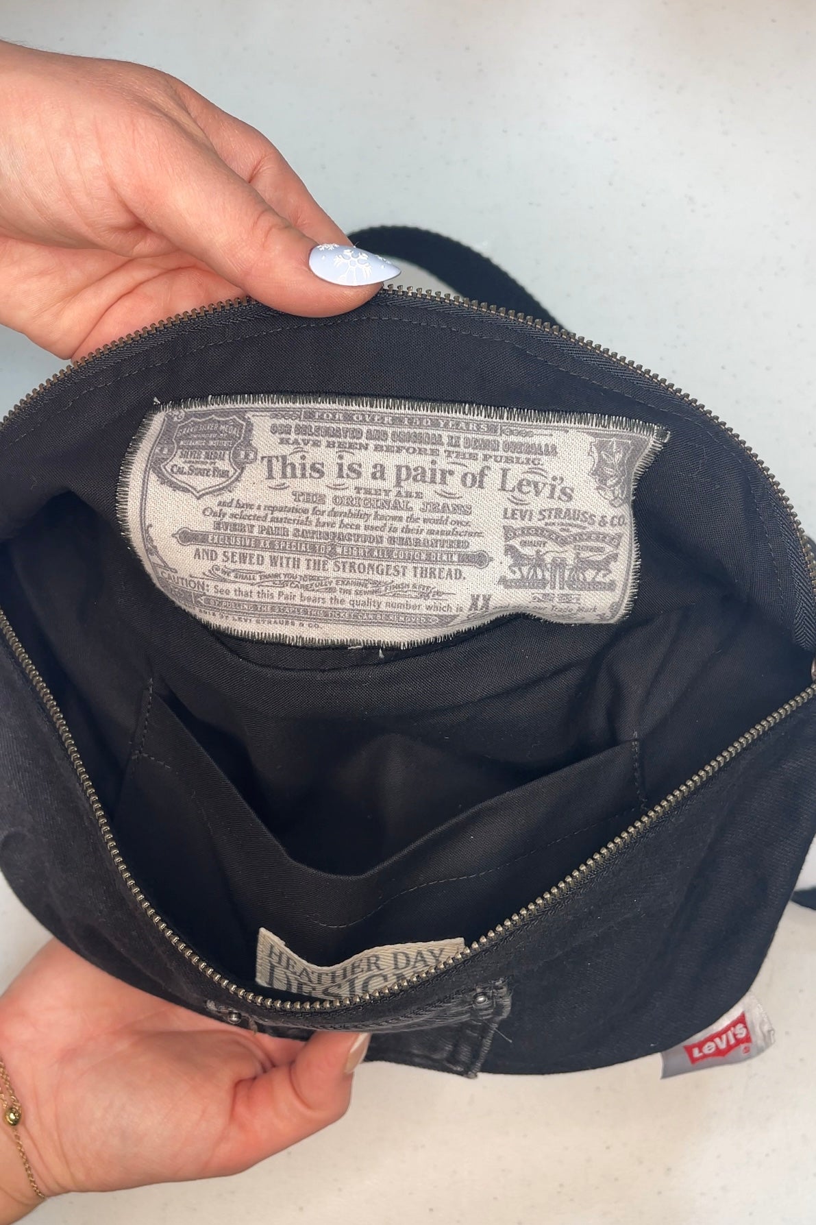 Levi Denim Crossbody Bag