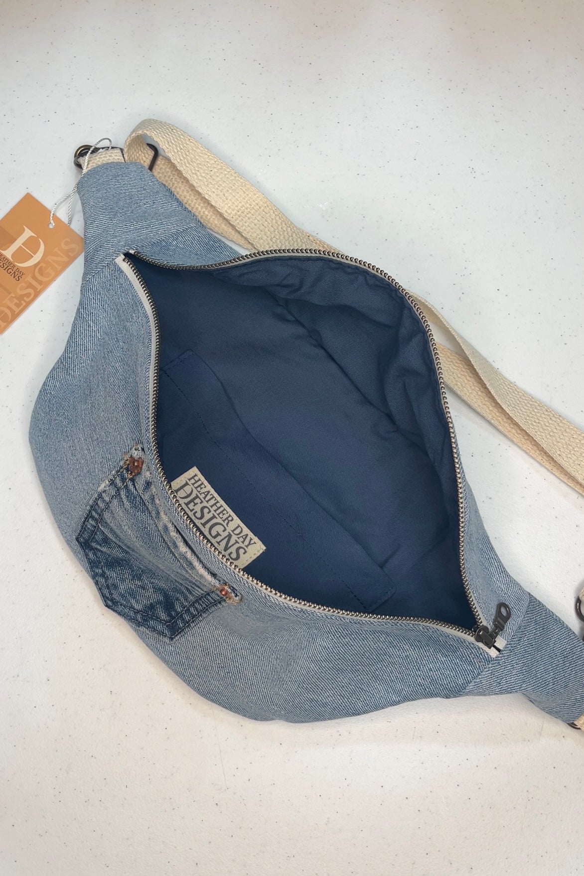 Levi Denim Crossbody Bag