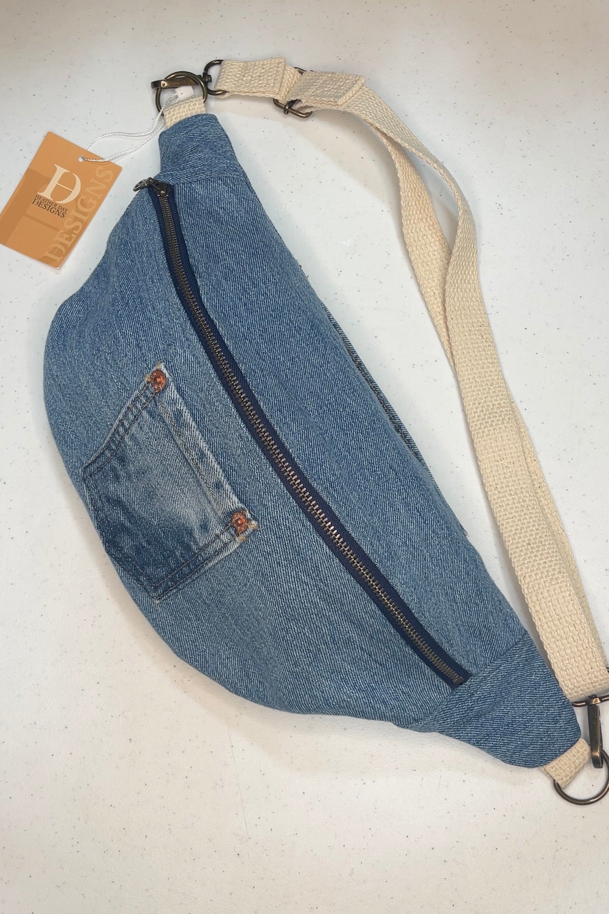 Levi Denim Crossbody Bag