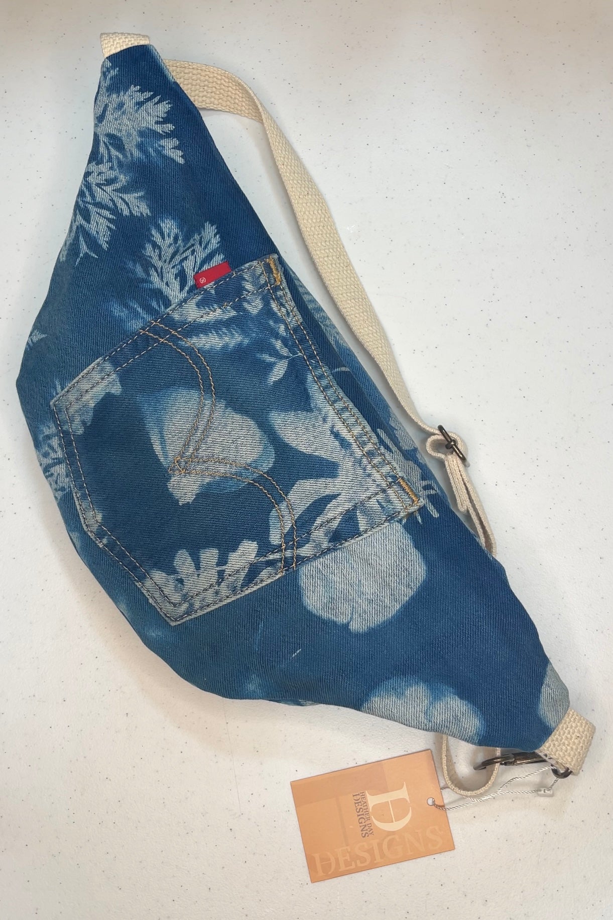 Levi Denim Cyanotype Crossbody Bag