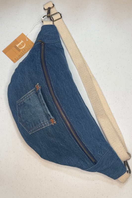 Levi Denim Crossbody Bag