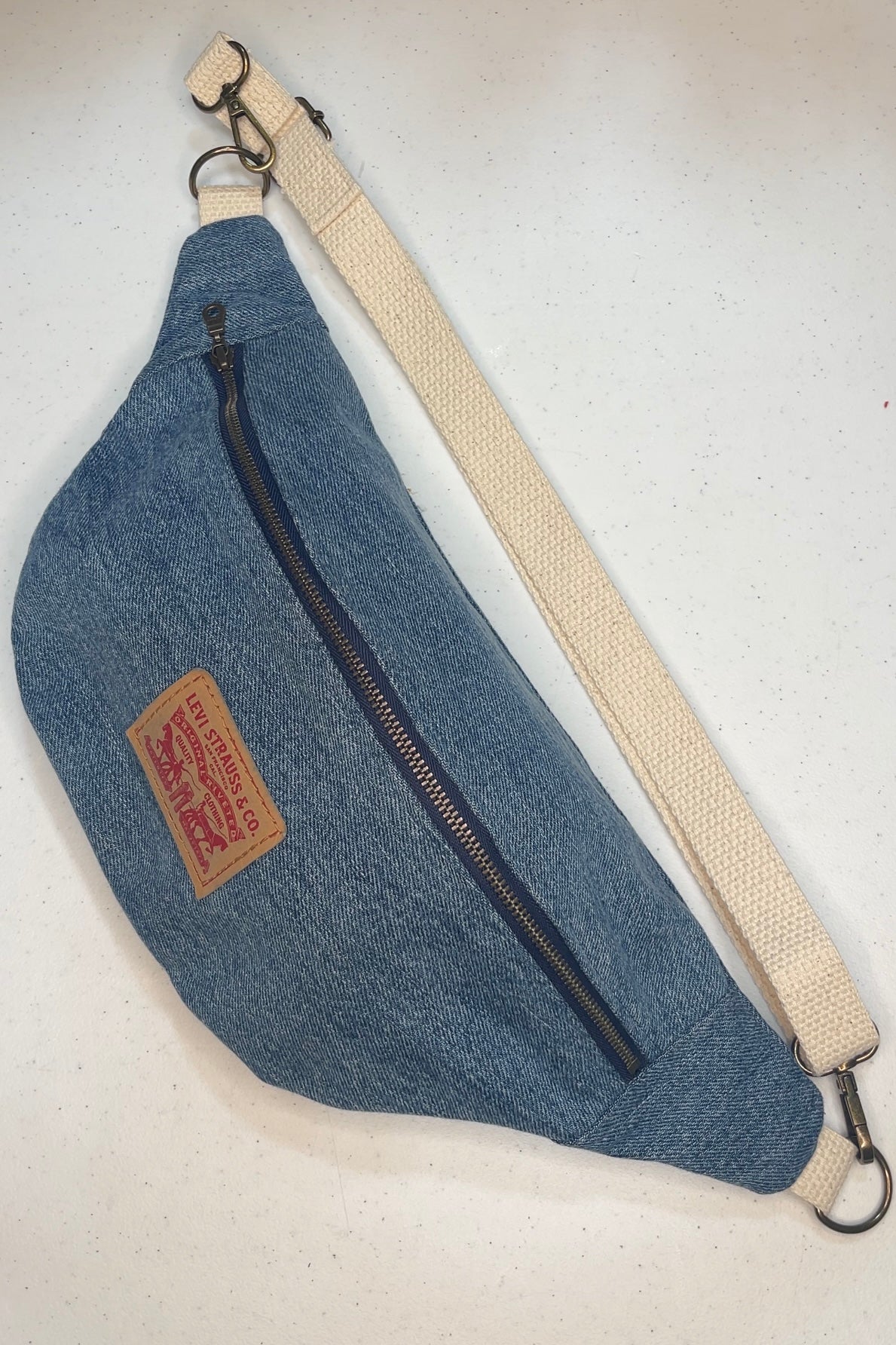Levi Denim Crossbody Bag
