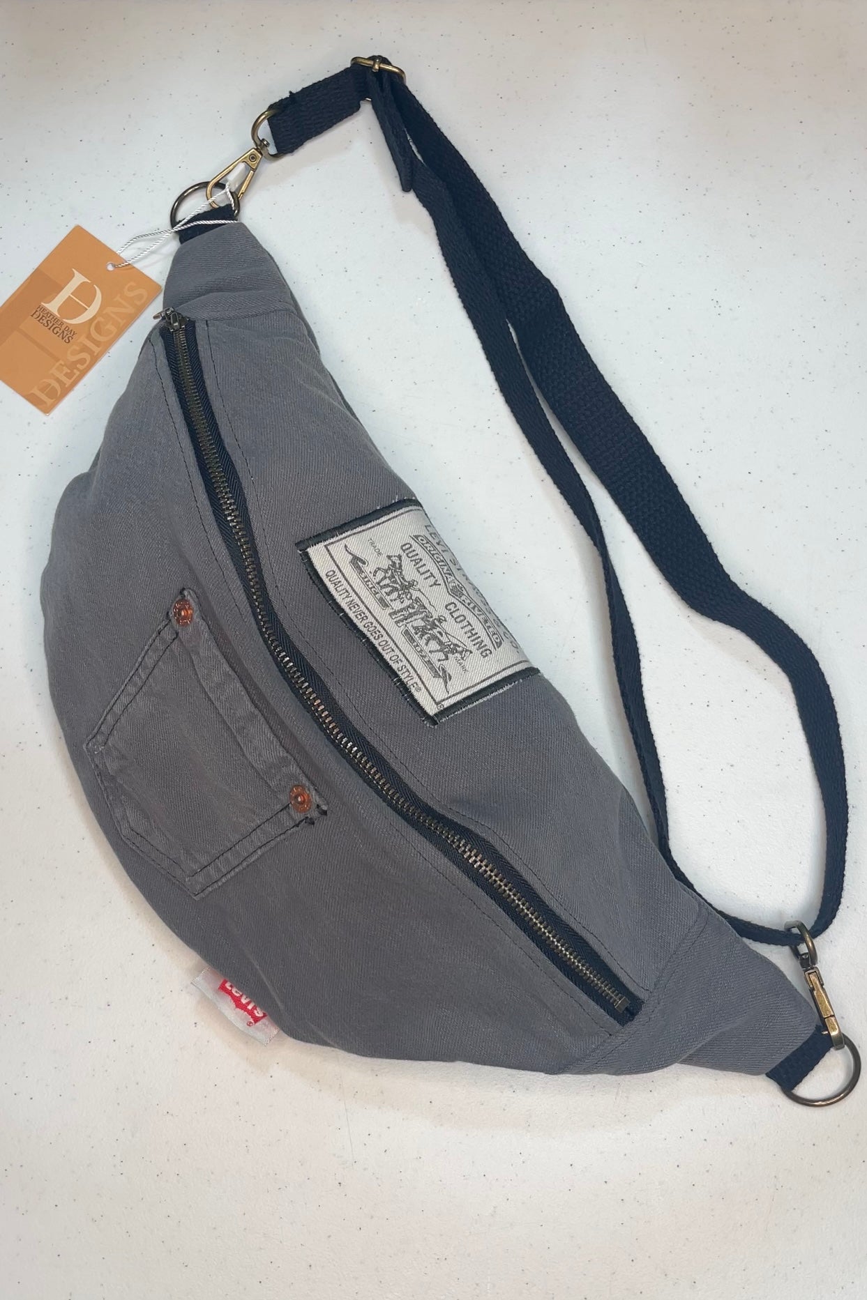 Levi Denim Crossbody Bag