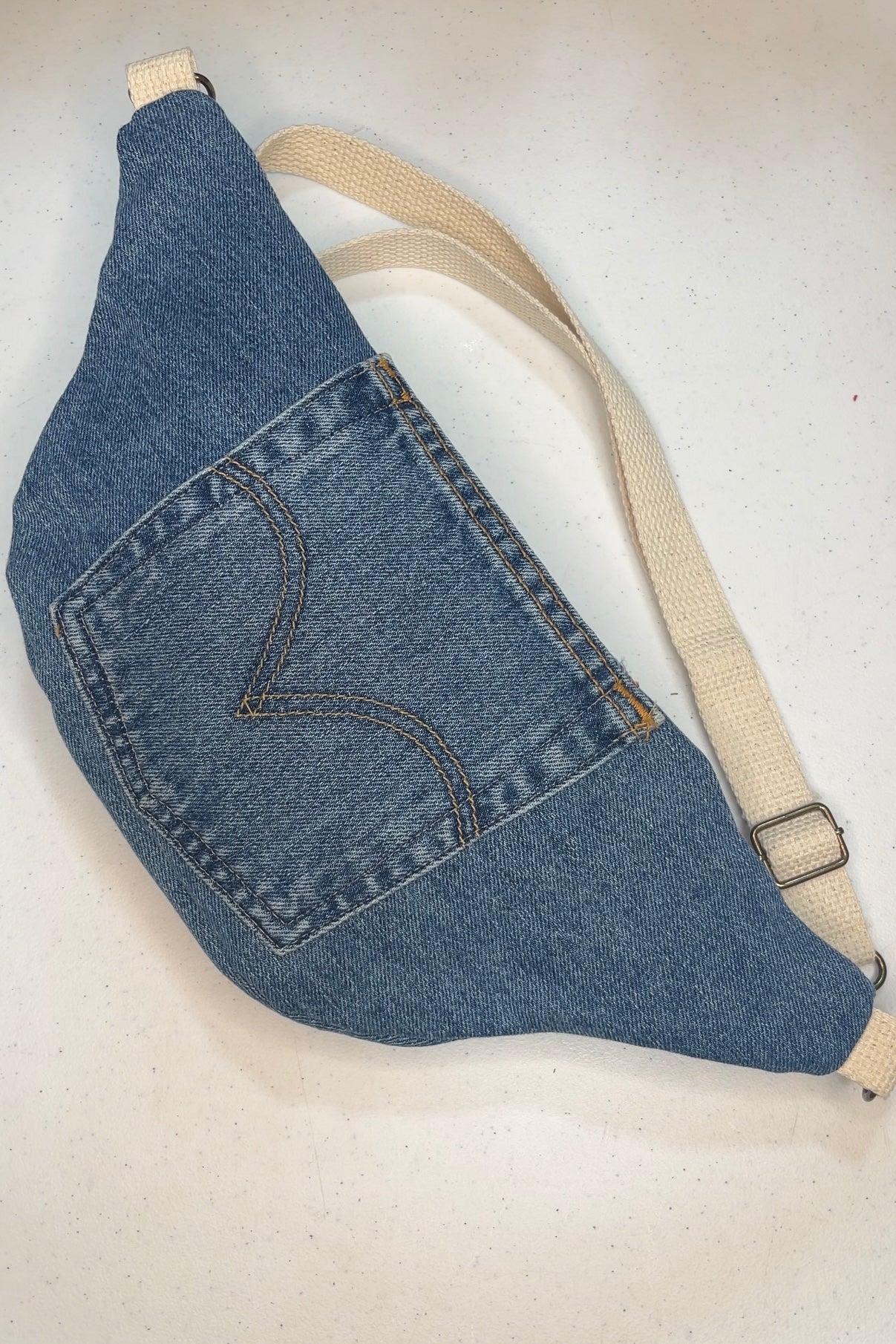 Levi Denim Crossbody Bag