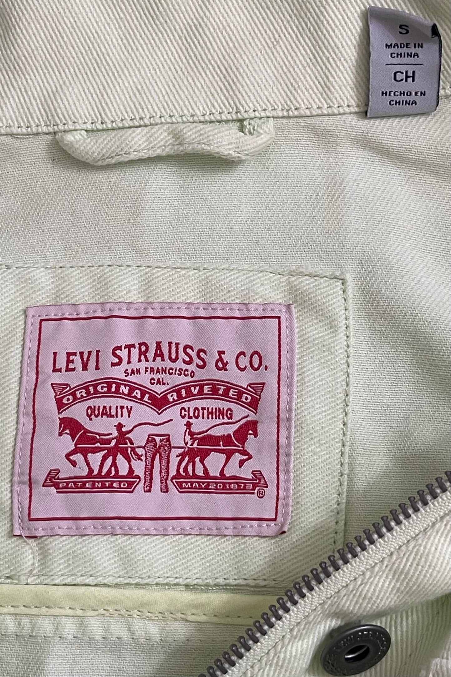 Levi's Women's Lime Green Denim Jacket