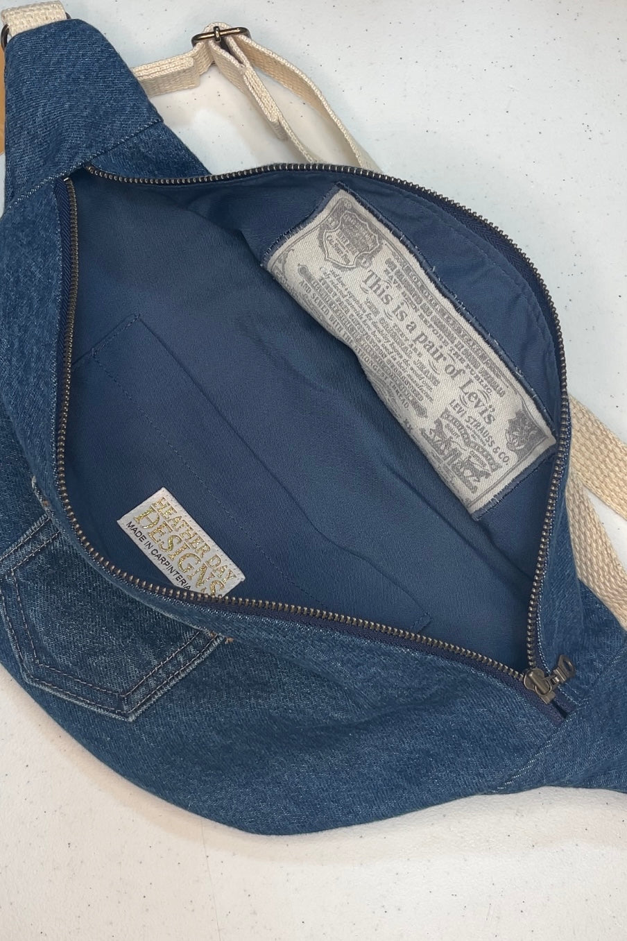 Levi Denim Crossbody Bag