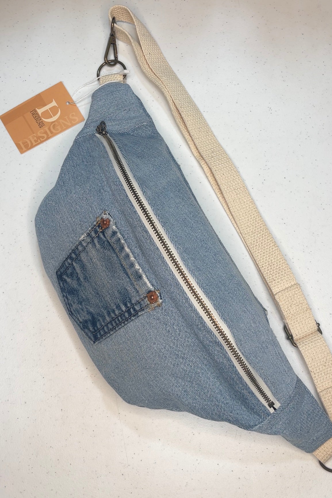 Levi Denim Crossbody Bag